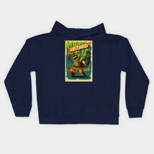 Robot Ninja Wizard  2 Kids Hoodie